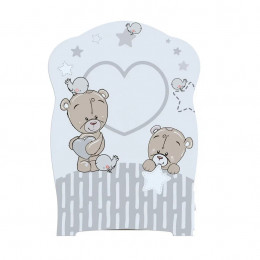 Кровать "Forever friеnds" (фигурн.спин., маятник, ящик, опуск.планка), ЛДСП (белый)