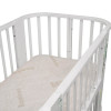 Кровать детская "Indigo "Baby Line" 5 в 1 (ложе 70*100 и 70*140) с поперечным маятником, массив бере (листочки)