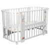 Кровать детская "Indigo "Baby Line" 5 в 1 (ложе 70*100 и 70*140) с поперечным маятником, массив бере (машинки)
