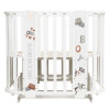 Кровать детская "Indigo "Baby Line" 5 в 1 (ложе 70*100 и 70*140) с поперечным маятником, массив бере (машинки)