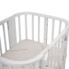 Кровать детская "Indigo "Baby Line" 5 в 1 (ложе 70*100 и 70*140) с поперечным маятником, массив бере (машинки)