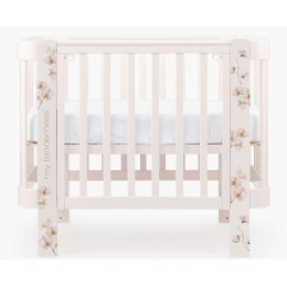 Детская кроватка-трансформер Happy baby Mommy Love в комплекте с расширением 160х70 pink