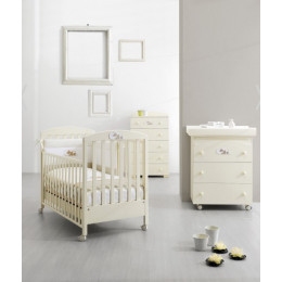 Детская кроватка Erbesi Dormiglione 125х65см слоновая кость