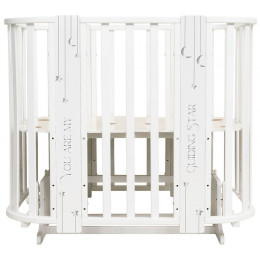 Кроватка-трансформер Indigo Baby Line 5 в 1 New звездочки