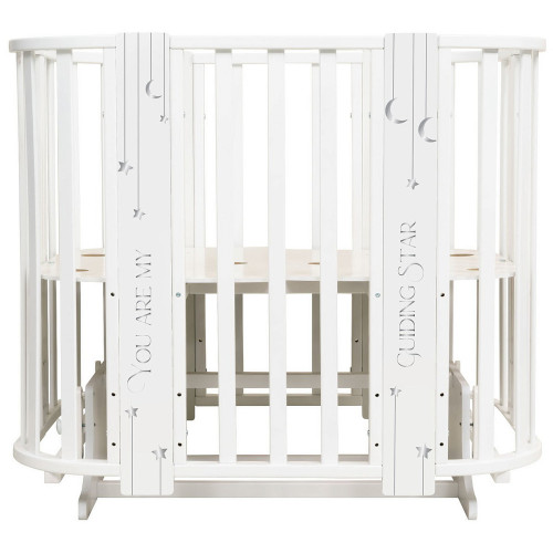Кроватка-трансформер Indigo Baby Line 5 в 1 New звездочки