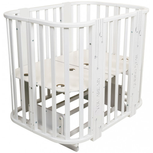 Кроватка-трансформер Indigo Baby Line 5 в 1 New звездочки