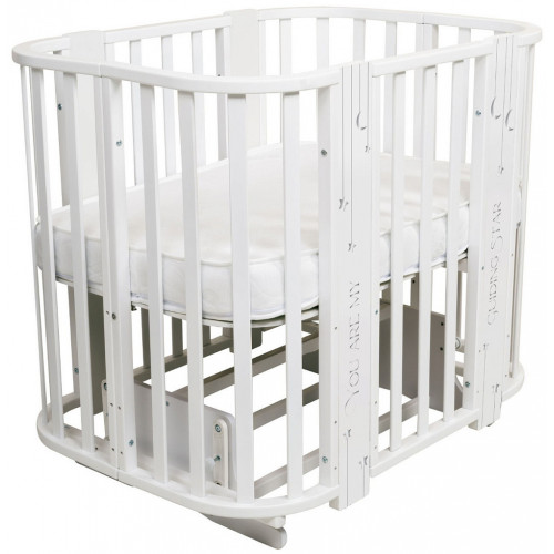 Кроватка-трансформер Indigo Baby Line 5 в 1 New звездочки