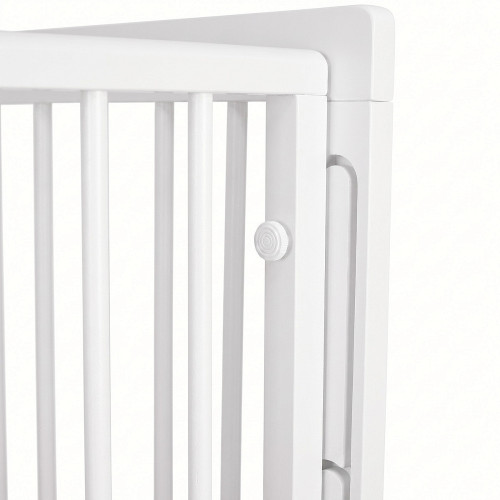 Детская кроватка Polini kids Simple 320 с маятником Белый