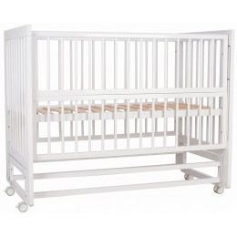 Детская кроватка Polini kids Simple 320 с маятником Белый