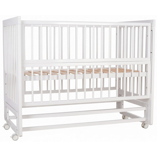 Детская кроватка Polini kids Simple 320 с маятником Белый