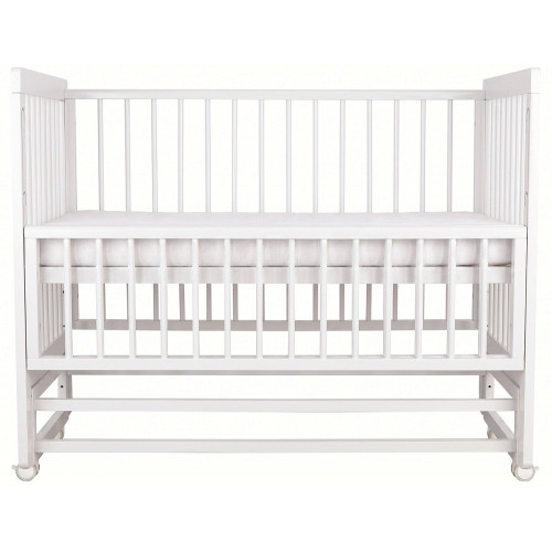 Детская кроватка Polini kids Simple 320 с маятником Белый