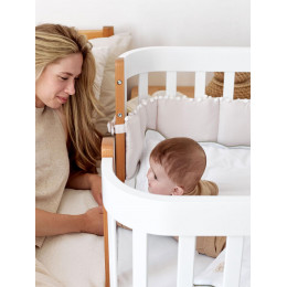 Детская кроватка-трансформер Happy baby Mommy lux Белый