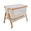 Колыбель приставная Tutti Bambini Cozee с колесами, в цвете Скандинавский Орех (Scandinavian Walnut / Ecru)