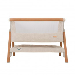 Колыбель приставная Tutti Bambini Cozee с колесами, в цвете Скандинавский Орех (Scandinavian Walnut / Ecru)