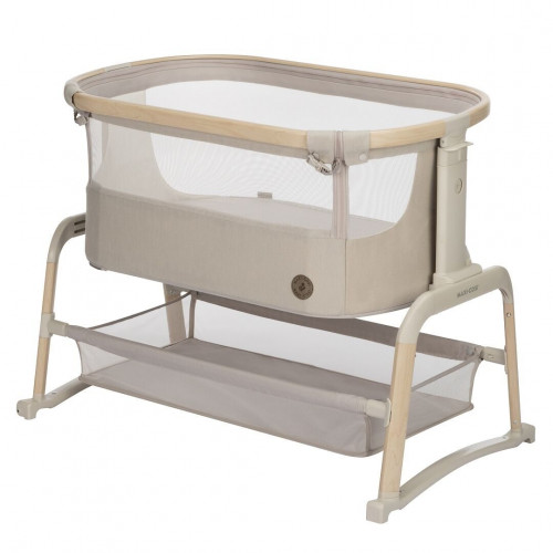 Купить колыбель приставную Maxi-Cosi Iora Air, в цвете Classic Beige (c колесами)