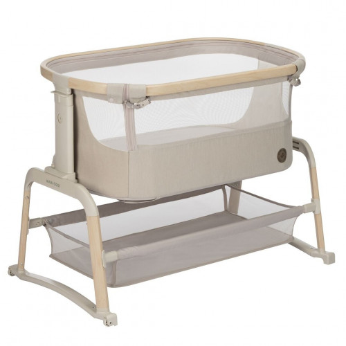 Купить колыбель приставную Maxi-Cosi Iora Air, в цвете Classic Beige (c колесами)