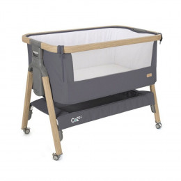 Колыбель приставная Tutti Bambini Cozee с колесами, в цвете Дуб темно-серый (Oak/Charcoal)