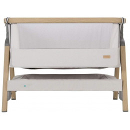 Колыбель приставная Tutti Bambini Cozee с колесами, в цвете Дуб серый (Oak/Silver)