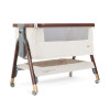 Колыбель приставная Tutti Bambini Cozee Lux с колесами, в цвете Кремовый (Walnut/Cream)