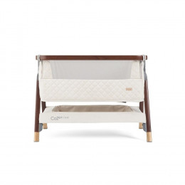 Колыбель приставная Tutti Bambini Cozee Lux с колесами, в цвете Кремовый (Walnut/Cream)