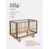 Кроватка Mowbaby Lilla маятник Moon grey