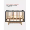 Кроватка Mowbaby Lilla маятник Moon grey