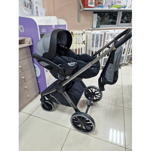 Модульная коляска 3в1 Luxmom 888X серый