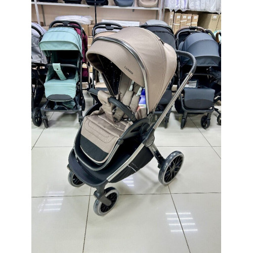 Модульная коляска 3в1 Luxmom 888X коричневый