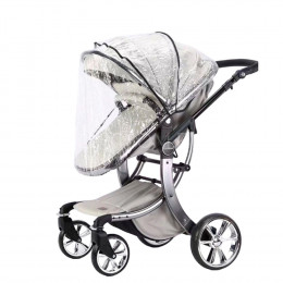 Коляска LuxMom Dalux 608 3в1 экокожа (светло-серый)
