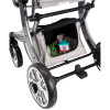Коляска LuxMom Dalux 608 3в1 экокожа (светло-серый)