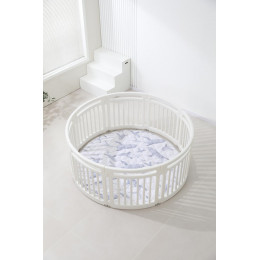 Манеж UNIX Kids Classic Round (круглый) 150 см White