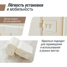 Большой детский игровой манеж UNIX Kids Classic Tree House 130 x 130 Camel