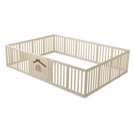 Большой детский игровой манеж UNIX Kids Classic Tree House 200 x 280 Camel