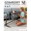 Колыбель приставная Sweet Baby Comfort темно серая/дуб