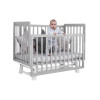 Кровать детская Sweet Baby Palladio New Серая/Белая с маятником