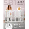 Кровать детская 5 в1 Sweet Baby Arte белый/заяц