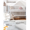 Кровать трансформер 4 в1 Sweet Baby Luna с матрасом белая/серая