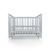 Детская кроватка Sweet Baby с маятником Vittoria Pro серая