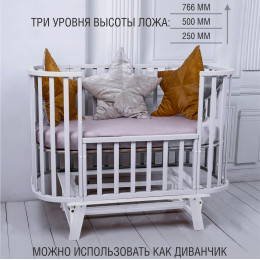 Кровать детская Sweet Baby Barocco New Белый/Белый с маятником