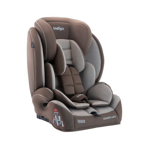 Автокресло WINNER ISOFIX, YB706B, группа 1+2+3 (9-36 кг), (Indigo) (упак.2 шт.) (бежевый-коричневый )