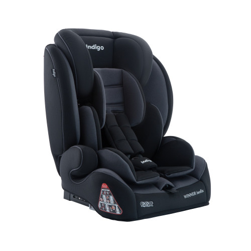 Автокресло WINNER ISOFIX, YB706B, группа 1+2+3 (9-36 кг), (Indigo) (упак.2 шт.) (черный-серый)