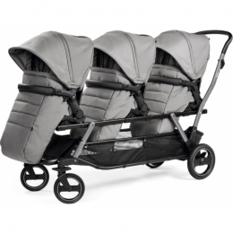 Прогулочная коляска для тройни Peg-Perego Triplette Piroet, Mercury (Серый)