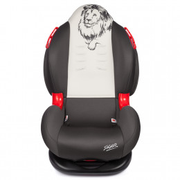 Автокресло КОКОН "Animals" лев, Isofix гр.1+2(упак.2шт.)(Siger) (серый-бежевый)