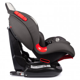 Автокресло КОКОН "Animals" лев, Isofix гр.1+2(упак.2шт.)(Siger) (серый-бежевый)