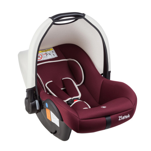 Автокресло COLIBRI NEW, гр. 0+ (0-13кг)(упак.3 шт.)(Zlatek) (бордо)