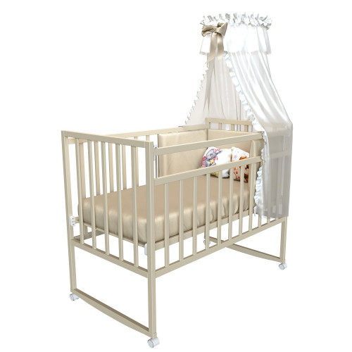 Кровать детская "Magico mini" (к/к, от.пл. Кр1-02м) (слоновая кость)