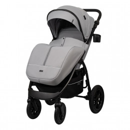 Коляска EPICA XL AIR с сумкой'2025 (2кол.(20,3см)2кол.(29см))(упак.1шт.)(Indigo) (св.серый)