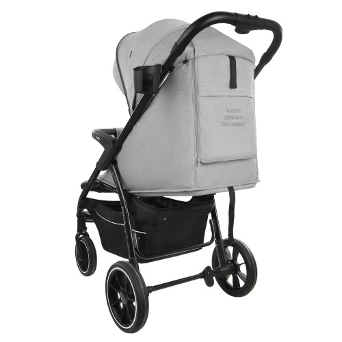 Коляска EPICA LUX S (2кол.(18см)2кол.(25см))(упак.1шт.)(INDIGO) (светло-серый)