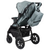 Коляска Indigo Epica XL Air с сумкой — зелёная, на колёсах 20,3 и 30,5 см