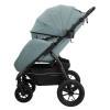 Коляска Indigo Epica XL Air с сумкой — зелёная, на колёсах 20,3 и 30,5 см